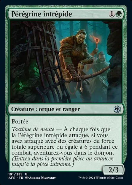 Pérégrine intrépide, carte Magic AFR 191 — extension Forgotten Realms: Aventures dans les Royaumes Oubliés
