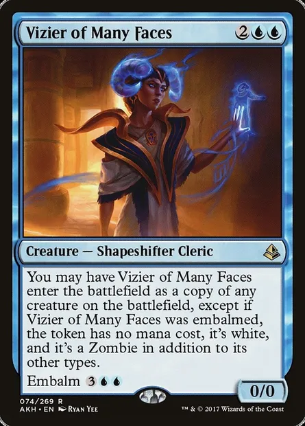 Vizier of Many Faces, Magic card AKH 74 — Amonkhet set