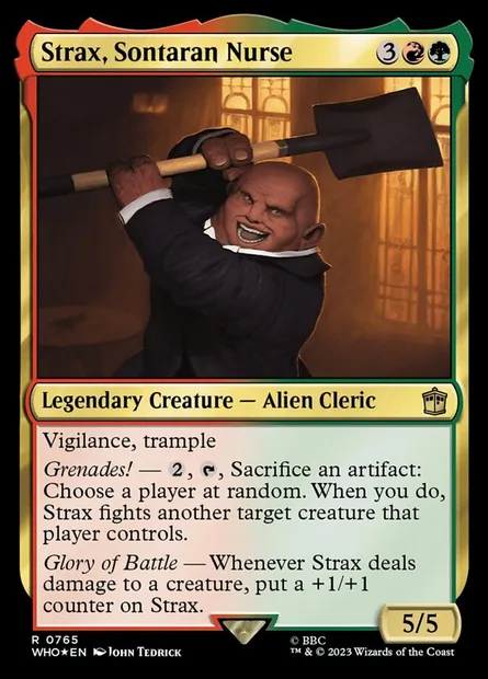 Strax, infirmier sontaran, carte Magic WHO 765 — extension Doctor Who
