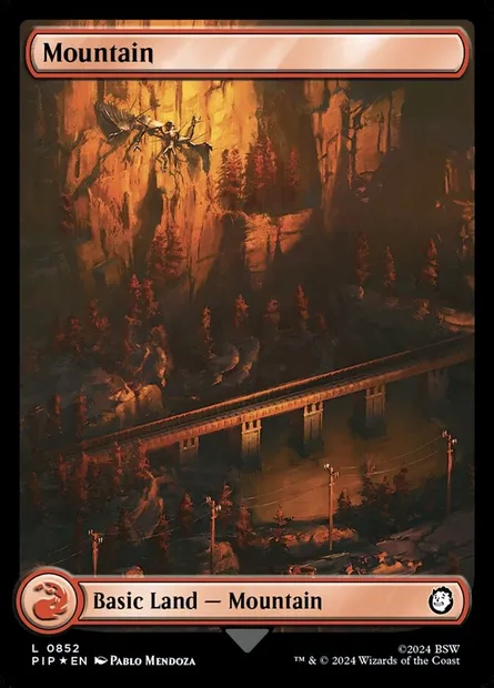 Montagne, carte Magic PIP 852 — extension Fallout