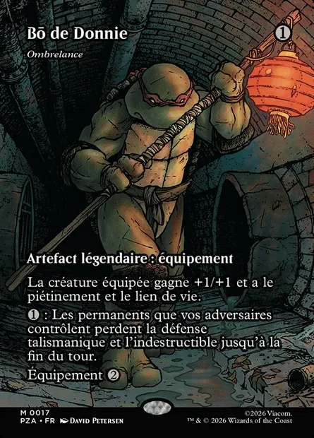 Ombrelance, carte Magic PZA 17 — extension Teenage Mutant Ninja Turtles Source Material