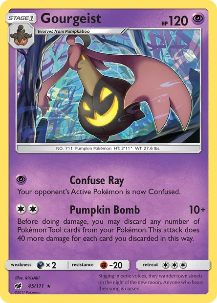Gourgeist, Pokémon card CIN 45 — Crimson Invasion set