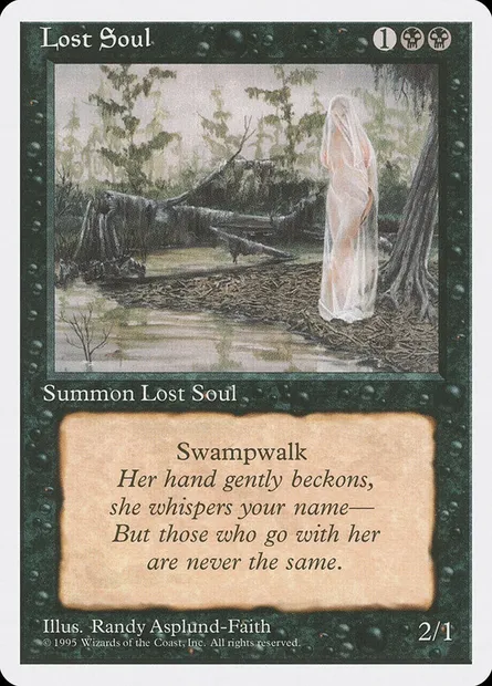 Lost Soul, Magic card 4ED 145 — Fourth Edition set