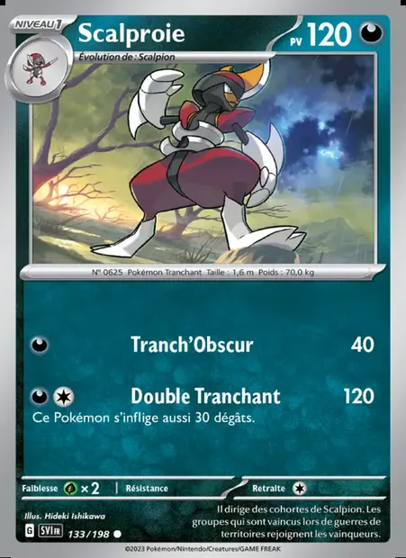 Scalproie, carte Pokémon SVI 133 — extension Écarlate et Violet