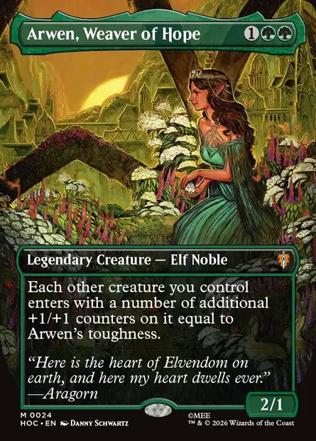 Arwen, Weaver of Hope, Magic card HOC 24 — The Hobbit Eternal set