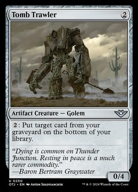 Tomb Trawler, Magic card OTJ 250 — Outlaws of Thunder Junction set