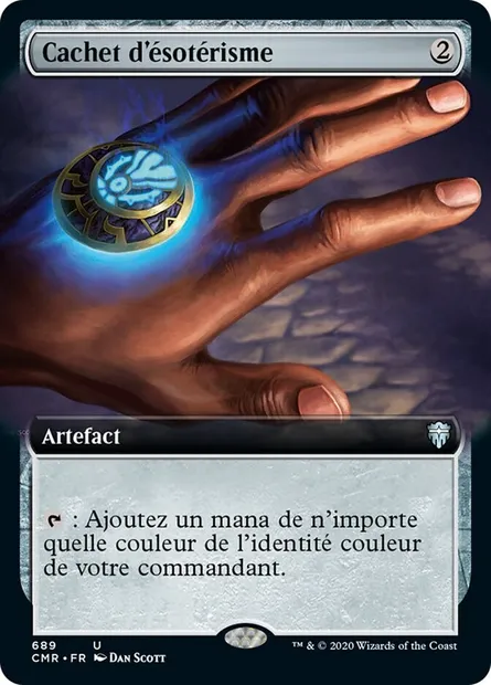 Cachet d'ésotérisme, carte Magic CMR 689 — extension Commander Legends