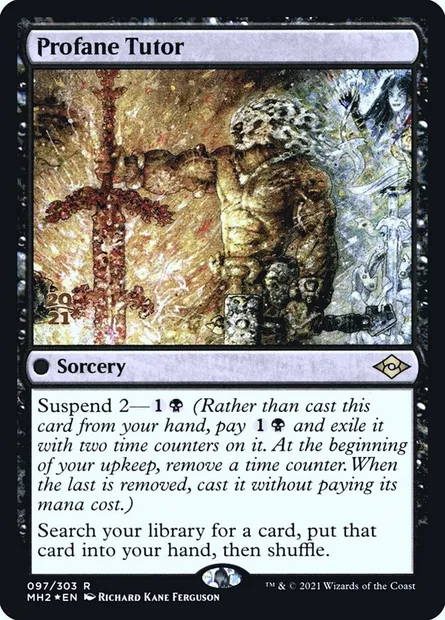 Profane Tutor, Magic card PMH2 97s — Modern Horizons 2 Promos set