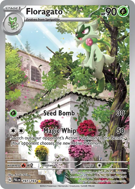 Floragato, Pokémon card PAL 197 — Paldea Evolved set
