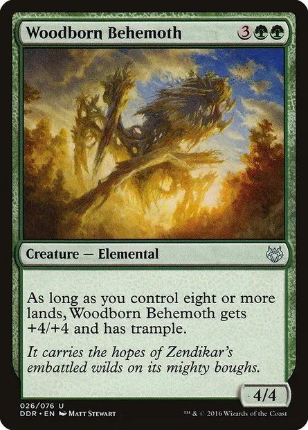 Woodborn Behemoth, Magic card DDR 26 — Duel Decks: Nissa vs. Ob Nixilis set