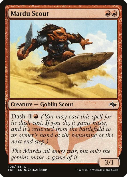Mardu Scout, Magic card FRF 108 — Fate Reforged set