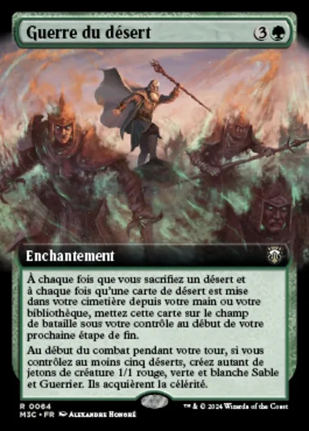 Guerre du désert, carte Magic M3C 64 — extension Modern Horizons 3 Commander