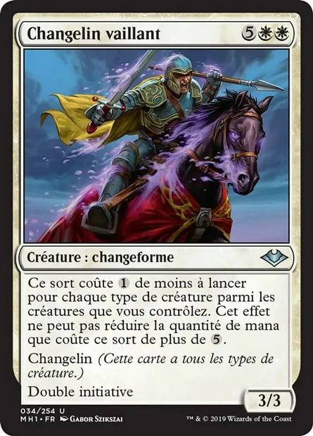 Changelin vaillant, carte Magic MH1 34 — extension Horizons du Modern