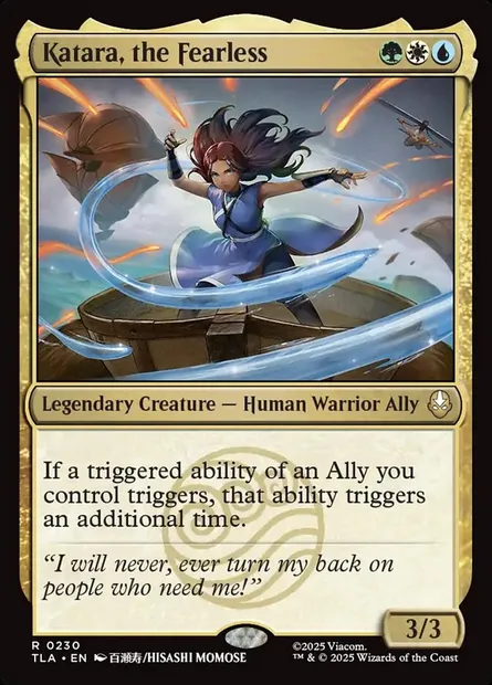 Katara, the Fearless, Magic card TLA 230 — Avatar: The Last Airbender set