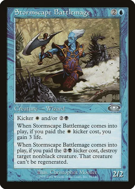 Mage de bataille orageosophe, carte Magic PLS 35 — extension Planeshift