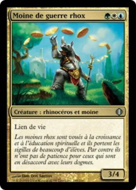 Moine de guerre rhox, carte Magic ALA 188 — extension Les éclats d'Alara