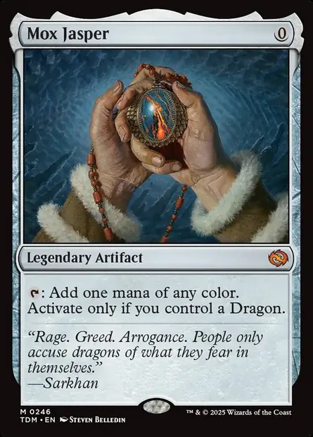 Mox Jasper, Magic card TDM 246 — Tarkir: Dragonstorm set