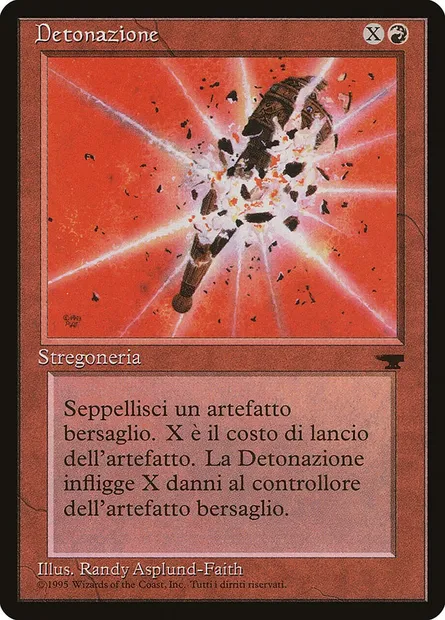 Detonate, Magic card RIN 77 — Rinascimento set