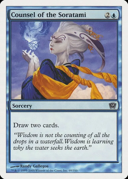 Conseil des soratami, carte Magic 9ED 69 — extension Neuvième Edition