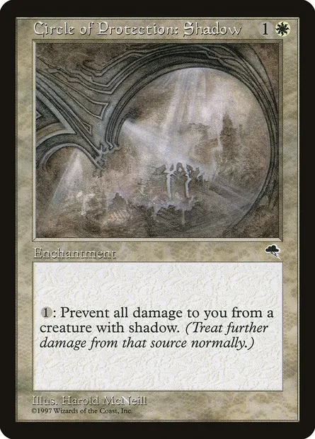 Cercle de protection: distorsion, carte Magic TMP 12 — extension Tempête