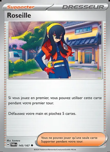 Roseille, carte Pokémon TWM 145 — extension Mascarade Crépusculaire
