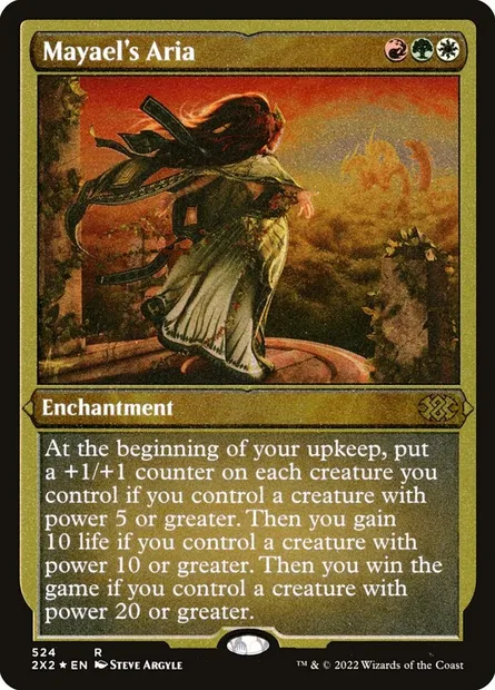 Mayael's Aria, Magic card 2X2 524 — Double Masters 2022 set