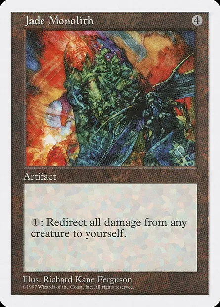 Monolithe de jade, carte Magic 5ED 381 — extension Cinquième Edition