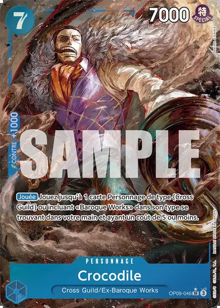 Crocodile, carte One Piece OP09-046 — extension LES NOUVEAUX EMPEREURS