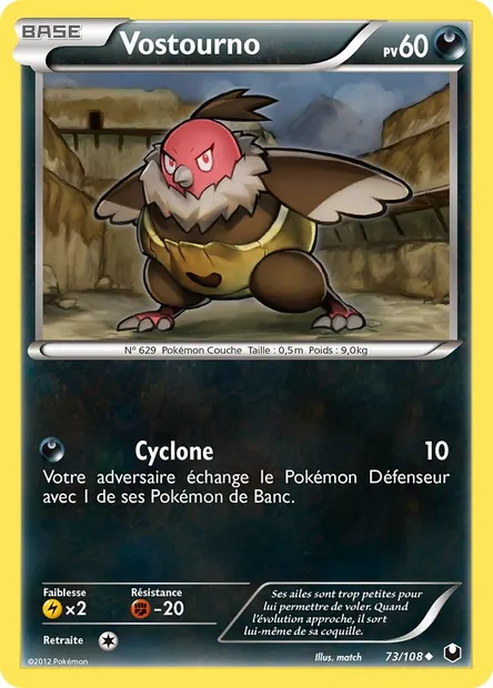 Vostourno, carte Pokémon DEX 73 — extension Explorateurs Obscurs