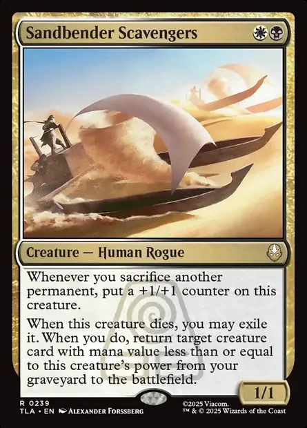 Sandbender Scavengers, Magic card TLA 239 — Avatar: The Last Airbender set