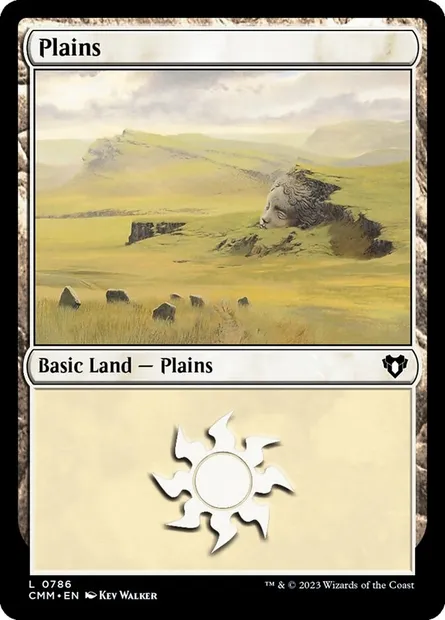 Plains, Magic card CMM 786 — Commander Masters set