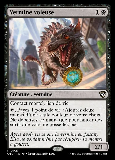 Vermine voleuse, carte Magic OTC 23 — extension Outlaws of Thunder Junction Commander