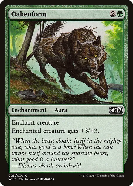 Oakenform, Magic card W17 25 — Welcome Deck 2017 set