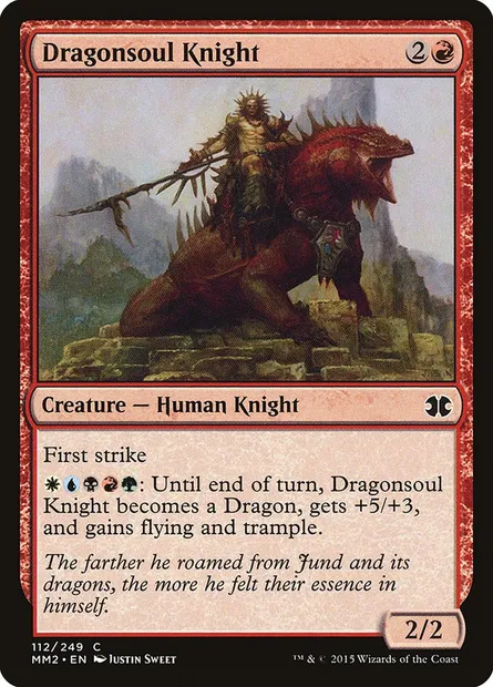 Dragonsoul Knight, Magic card MM2 112 — Modern Masters 2015 set