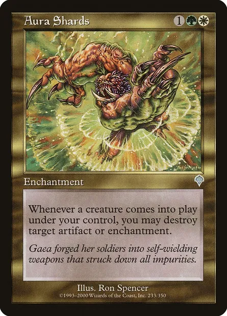 Échardes d'aura, carte Magic INV 233 — extension Invasion