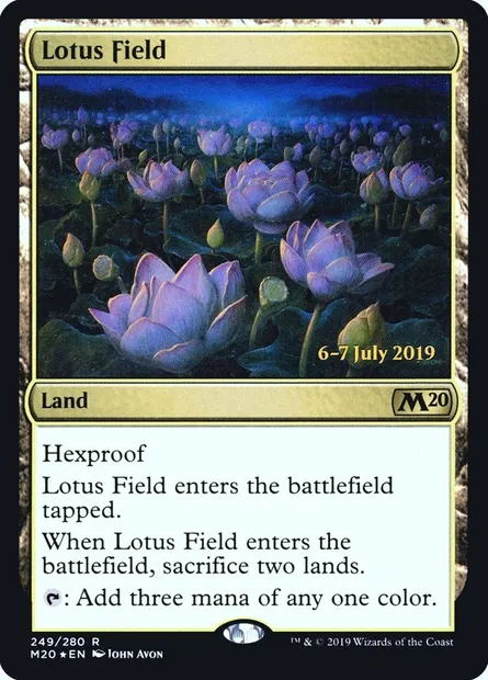 Lotus Field, Magic card PM20 249s — Core Set 2020 Promos set