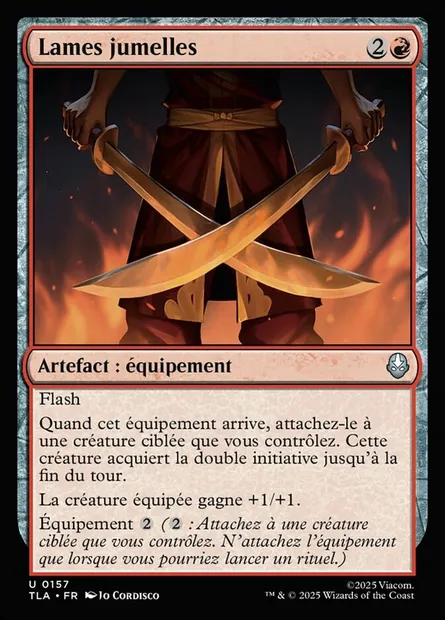 Lames jumelles, carte Magic TLA 157 — extension Avatar: The Last Airbender
