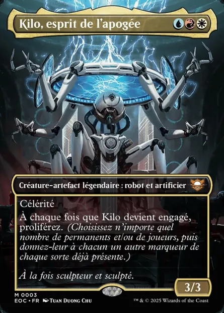 Kilo, esprit de l'apogée, carte Magic EOC 3 — extension Edge of Eternities Commander