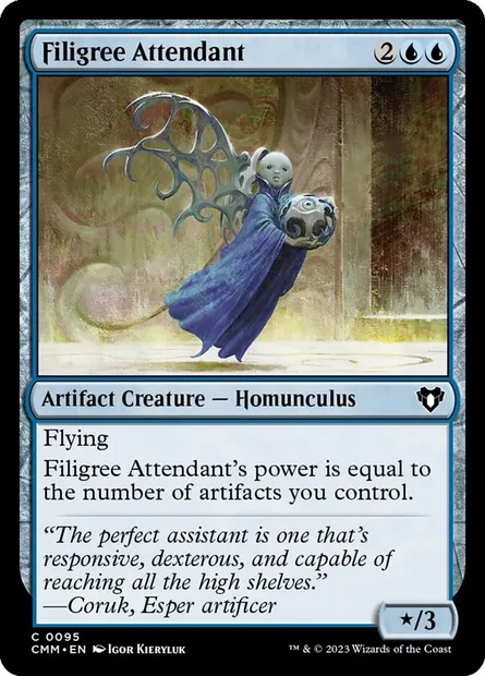 Filigree Attendant, Magic card CMM 95 — Commander Masters set