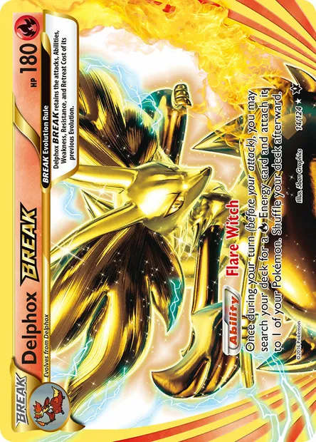 Delphox BREAK, Pokémon card FCO 14 — Fates Collide set