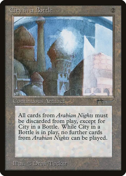 City in a Bottle, carte Magic ARN 60 — extension Arabian Nights