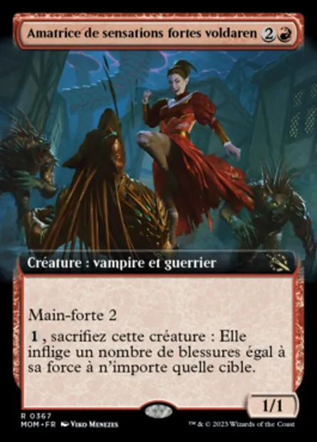 Amatrice de sensations fortes voldaren, carte Magic MOM 367 — extension L'invasion des machines