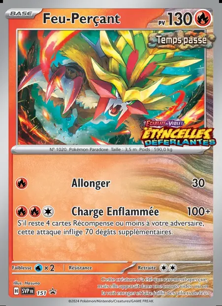 Feu-Perçant, carte Pokémon PR-SV 151 — extension SVP Black Star Promos