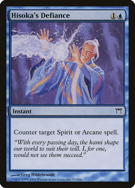 Résistance d'Hisoka, carte Magic CHK 67 — extension Guerriers de Kamigawa