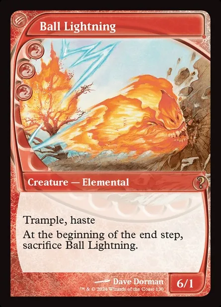 Ball Lightning, Magic card MB2 130 — Mystery Booster 2 set