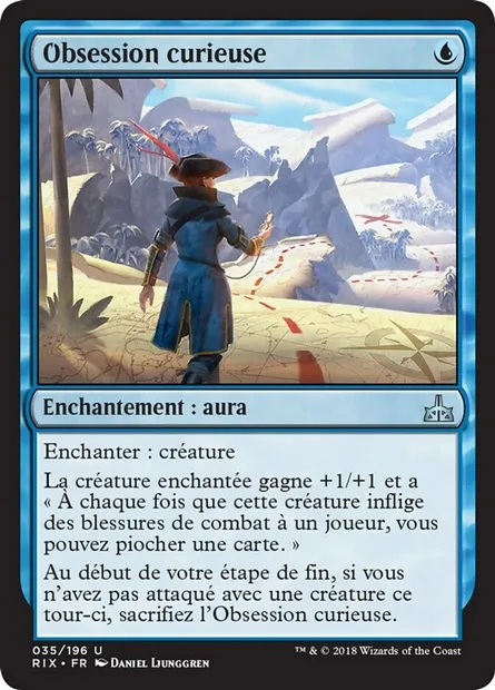 Obsession curieuse, carte Magic RIX 35 — extension Les combattants d'Ixalan