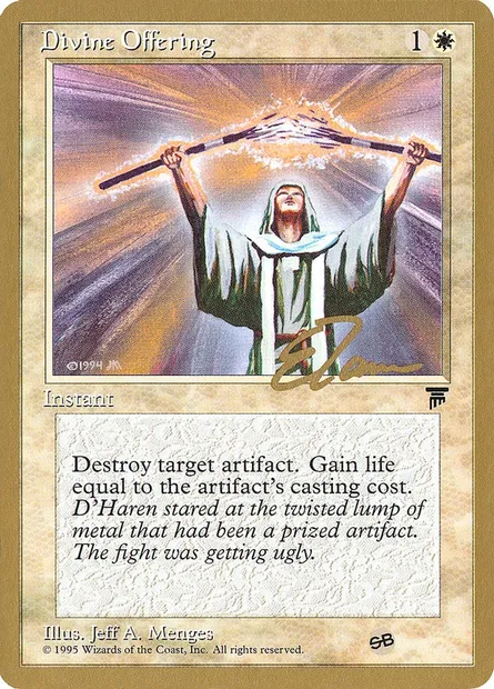 Offrande divine, carte Magic PTC et6sb — extension Pro Tour Collector Set