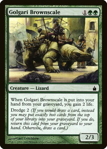 Brunécaille golgari, carte Magic RAV 166 — extension Ravnica: La Cité des Guildes