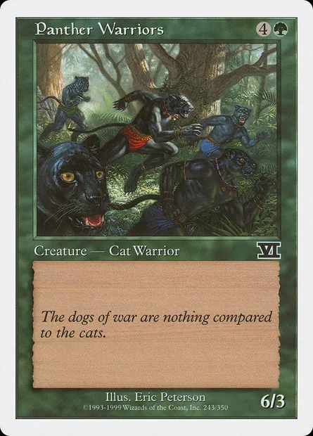 Panther Warriors, Magic card 6ED 243 — Classic Sixth Edition set