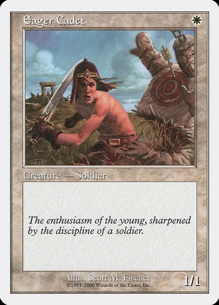 Eager Cadet, Magic card S00 5 — Starter 2000 set
